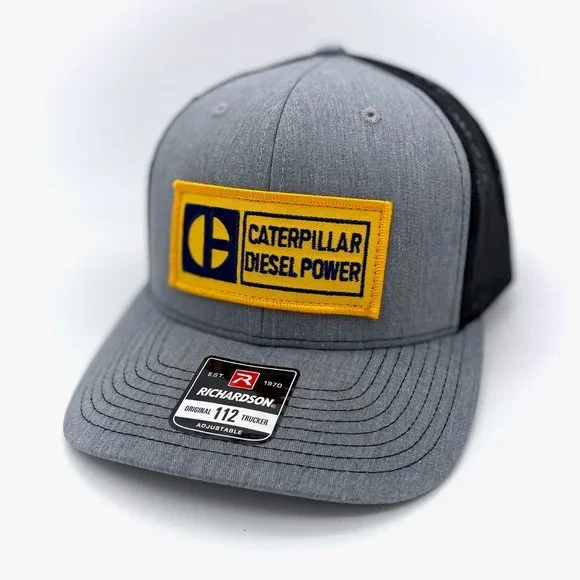 Vintage Caterpillar CAT Diesel Power Block C Patch Hat - New Richardson 112 Cap - Picture 7 of 10